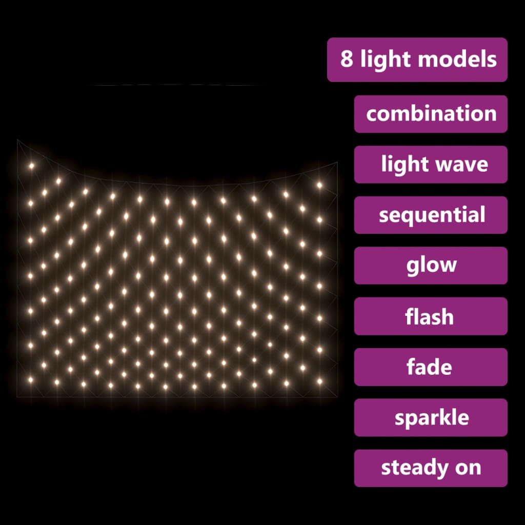 Led-Lichternetz 3X2 M 204 Leds Indoor Outdoor