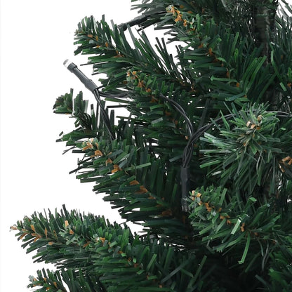 Künstlicher Weihnachtsbaum Mit Beleuchtung & Ständer Grün 60 Cm