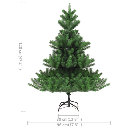 Künstlicher Weihnachtsbaum Nordmann Led & Kugeln Grün 120 Cm