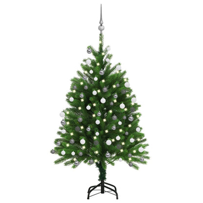 Künstlicher Weihnachtsbaum Mit Beleuchtung & Kugeln 65 Cm Grün