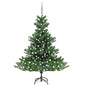 Künstlicher Weihnachtsbaum Nordmann Led & Kugeln Grün 120 Cm