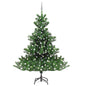 Künstlicher Weihnachtsbaum Nordmann Led & Kugeln Grün 120 Cm