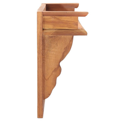 Wandgarderobe 80X16,5X35 Cm Massivholz Teakholz