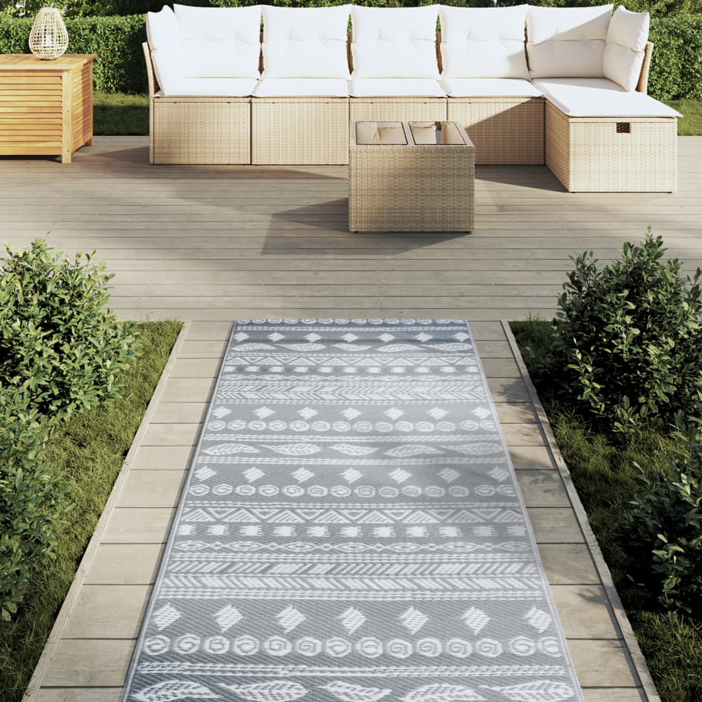 Outdoor-Teppich Grau Pp Graues Muster