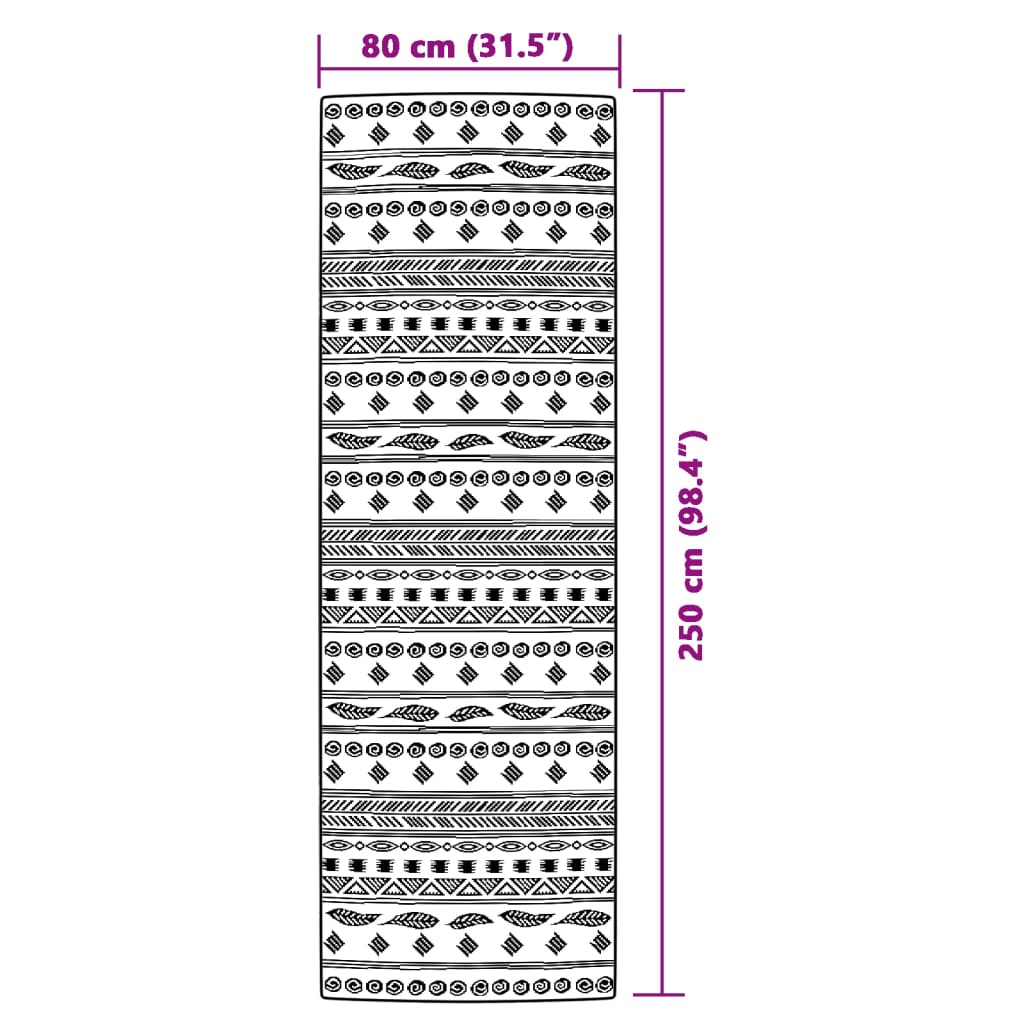 Outdoor-Teppich Grau Pp Graues Muster