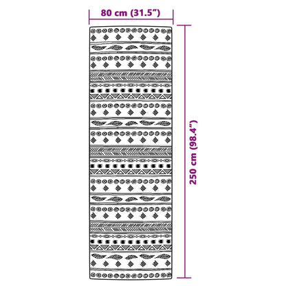 Outdoor-Teppich Grau Pp Graues Muster