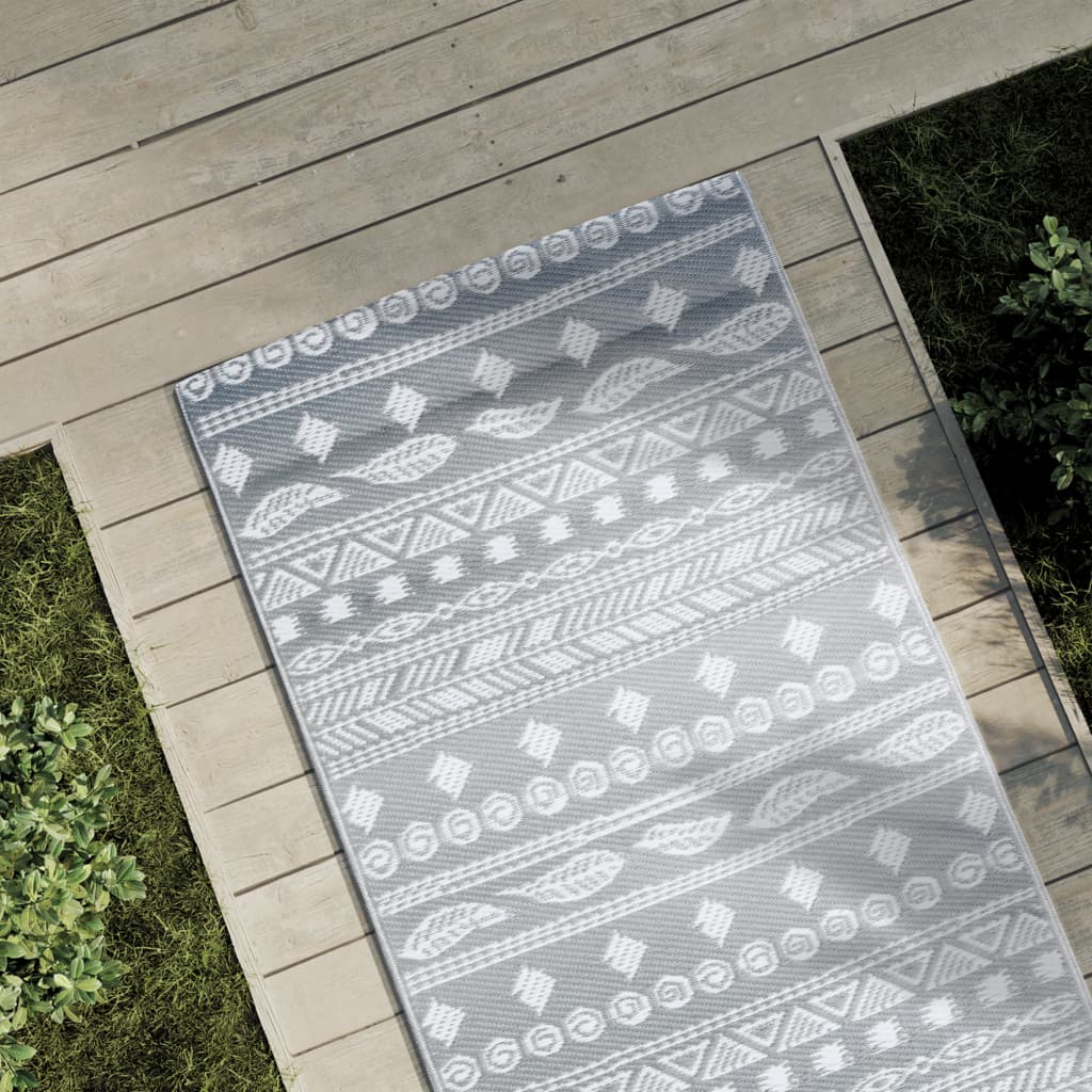 Outdoor-Teppich Grau Pp Graues Muster