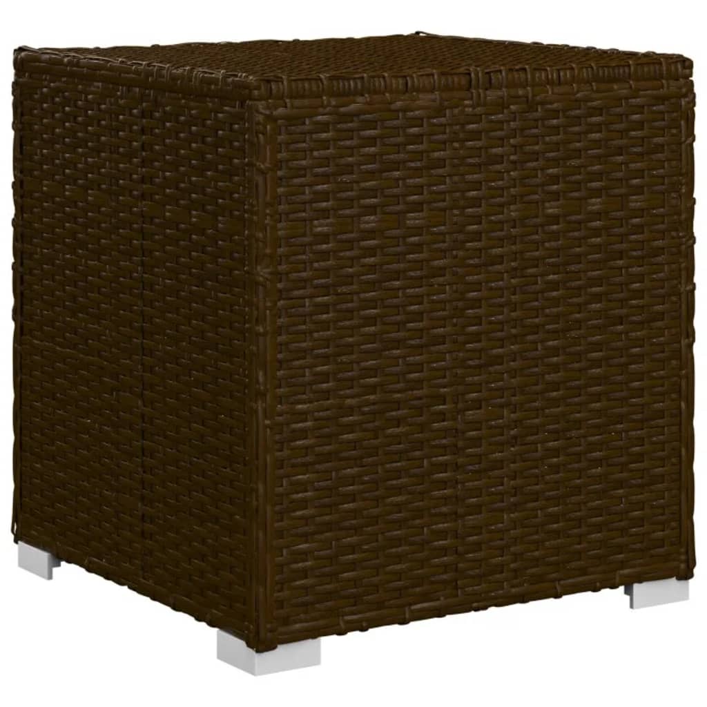 Sonnenliege Mit Auflage Und Teetisch Poly Rattan