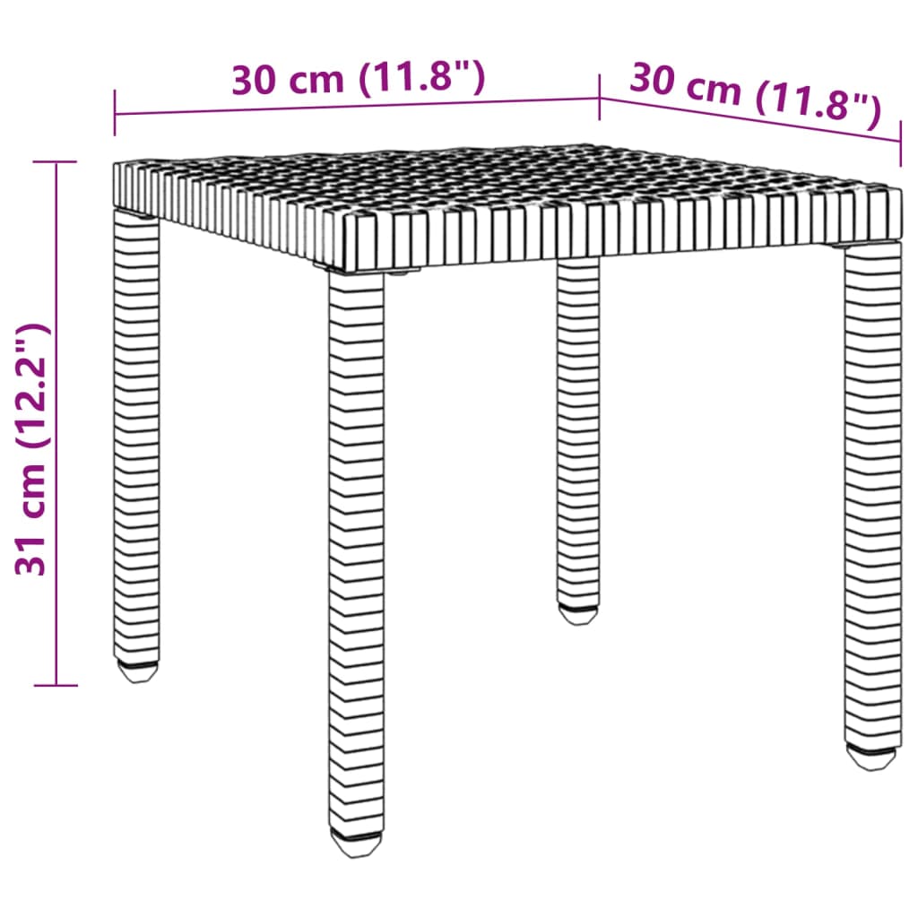 Sonnenliegen 2 Stk. Mit Tisch Poly Rattan