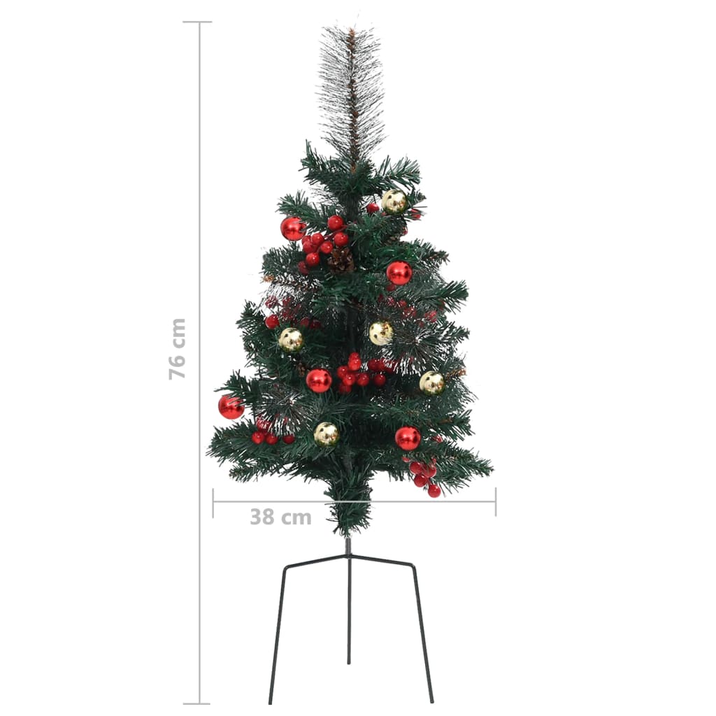 Künstliche Weihnachtsbäume 2 Stk. 76 Cm Pvc