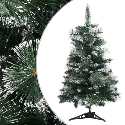 Künstlicher Weihnachtsbaum Mit Ständer Grün Und Weiß 60 Cm Pvc