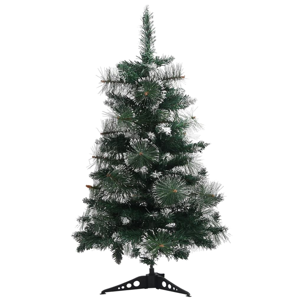 Künstlicher Weihnachtsbaum Mit Ständer Grün Und Weiß 60 Cm Pvc