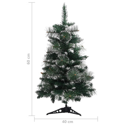 Künstlicher Weihnachtsbaum Mit Ständer Grün Und Weiß 60 Cm Pvc