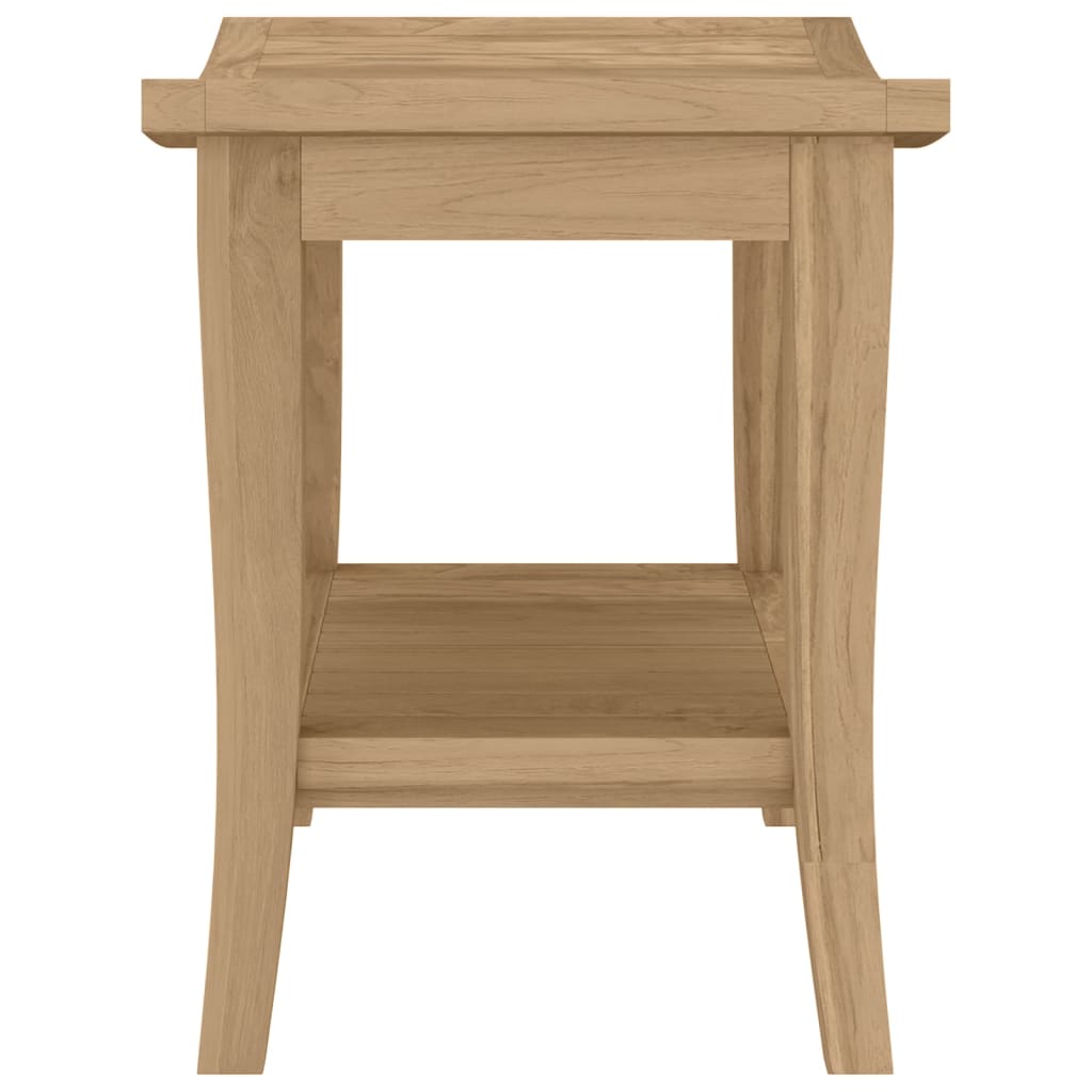 Badezimmer-Beistelltisch 50X35X45 Cm Massivholz Teak Schwarz