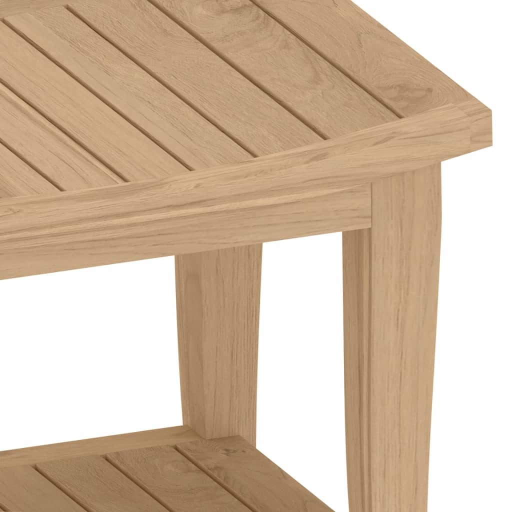 Badezimmer-Beistelltisch 50X35X45 Cm Massivholz Teak Schwarz