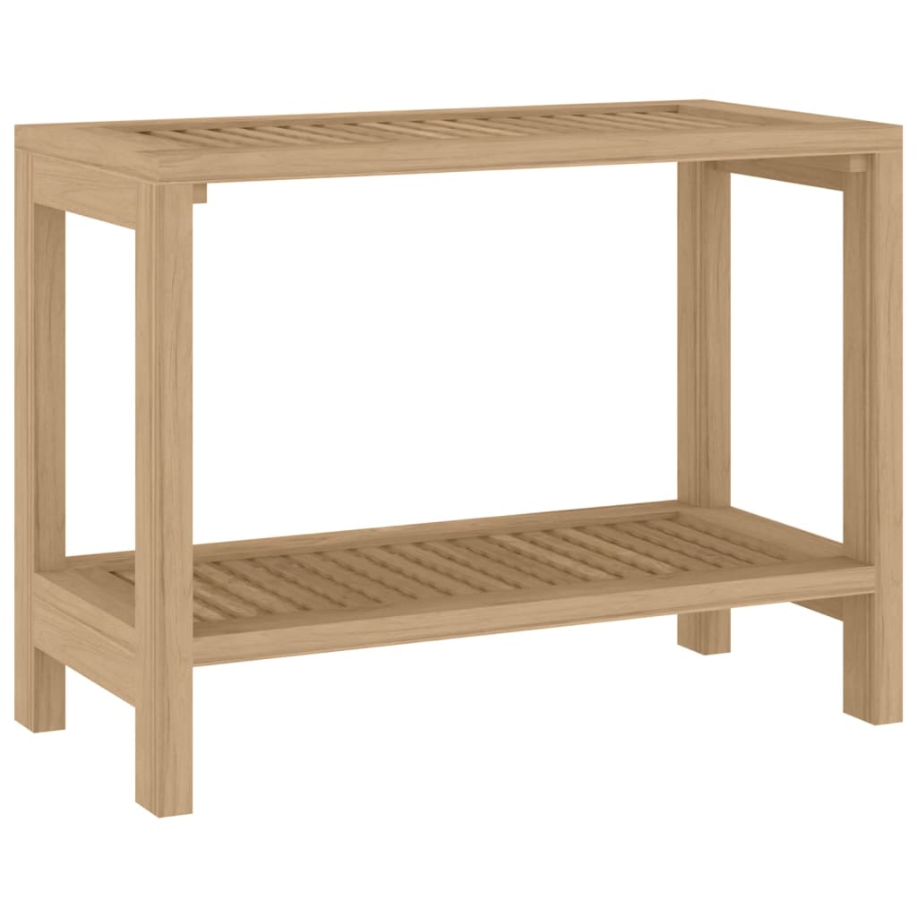 Badezimmer-Beistelltisch 60X30X45 Cm Massivholz Teak Dunkelbraun