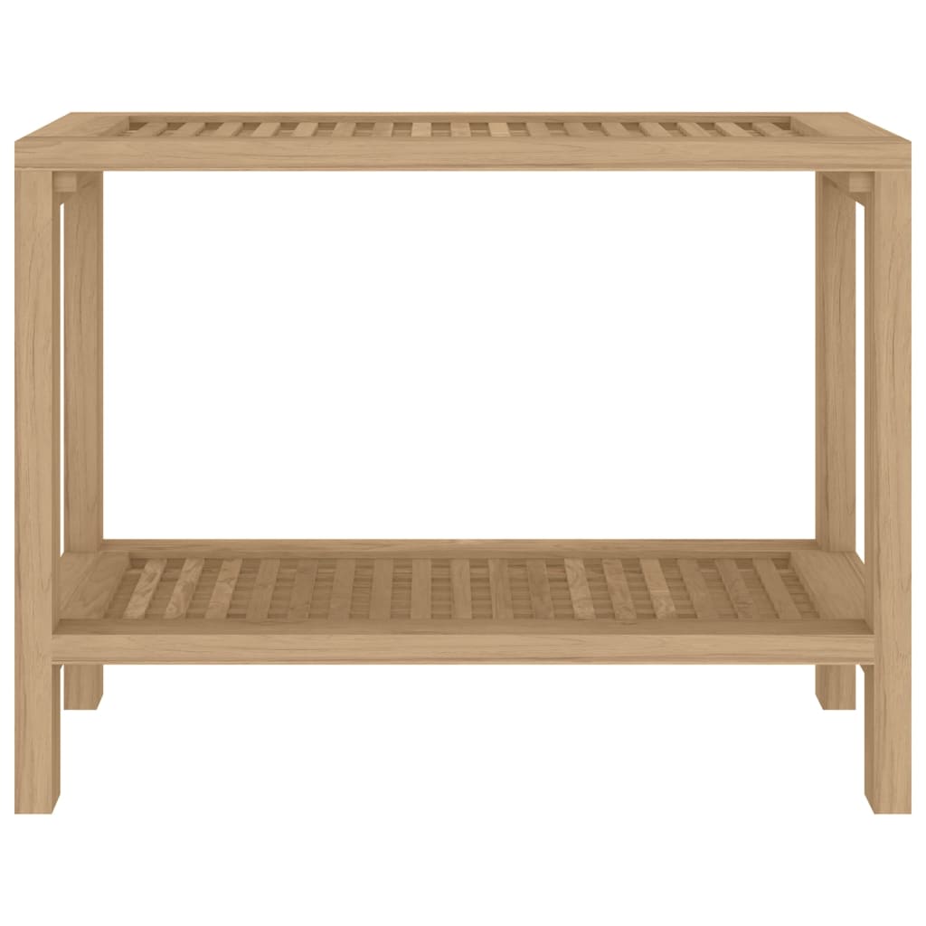 Badezimmer-Beistelltisch 60X30X45 Cm Massivholz Teak Dunkelbraun