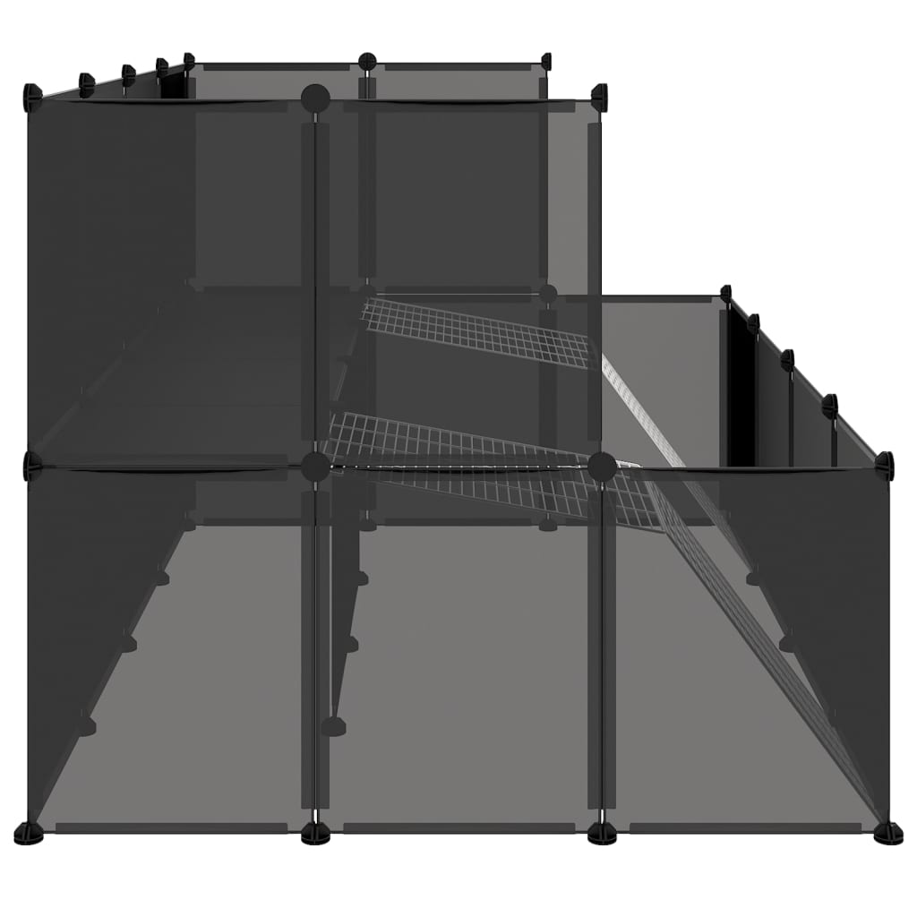 Kleintierkäfig 143X107X93 Cm Pp Und Stahl