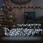 Weihnachtsdeko Rentier & Schlitten 60 Leds Outdoor En