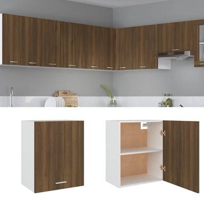 Hängeschrank Braun Eichen-Optik 40X29,5X60 Cm Holzwerkstoff Braune Eiche