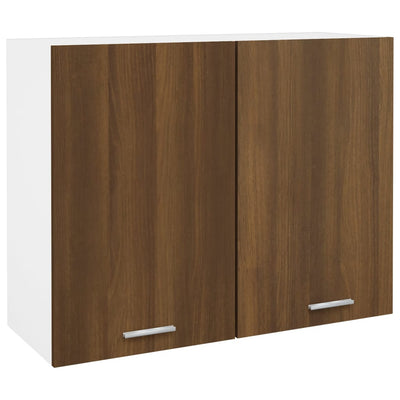 Hängeschrank Braun Eichen-Optik 40X29,5X60 Cm Holzwerkstoff Braune Eiche