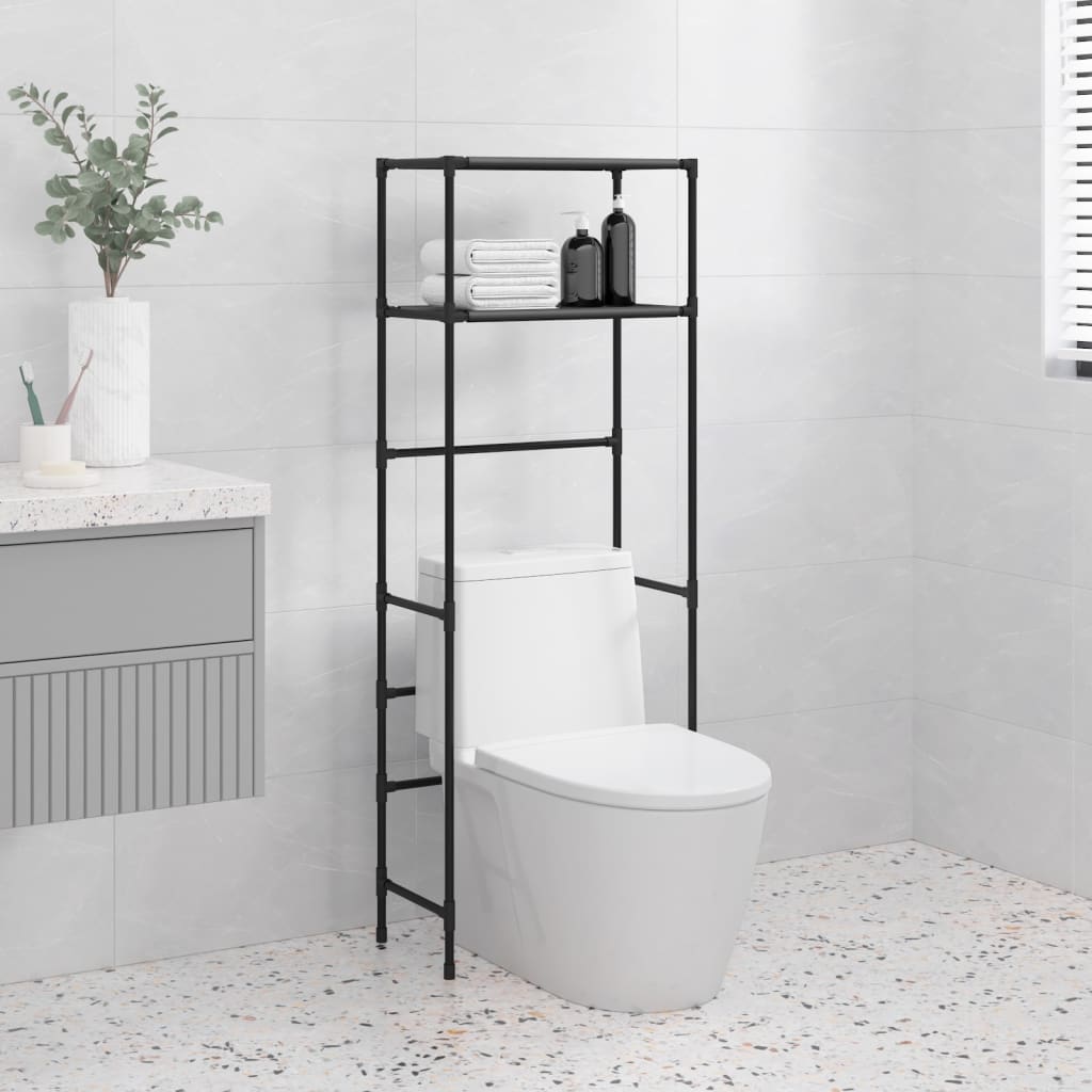 Toilettenregal 2 Ablagen 53,5X28X143 Cm Eisen