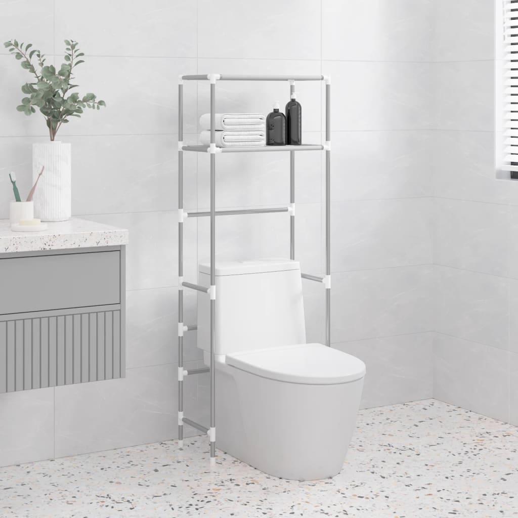 Toilettenregal 2 Ablagen 53,5X28X143 Cm Eisen