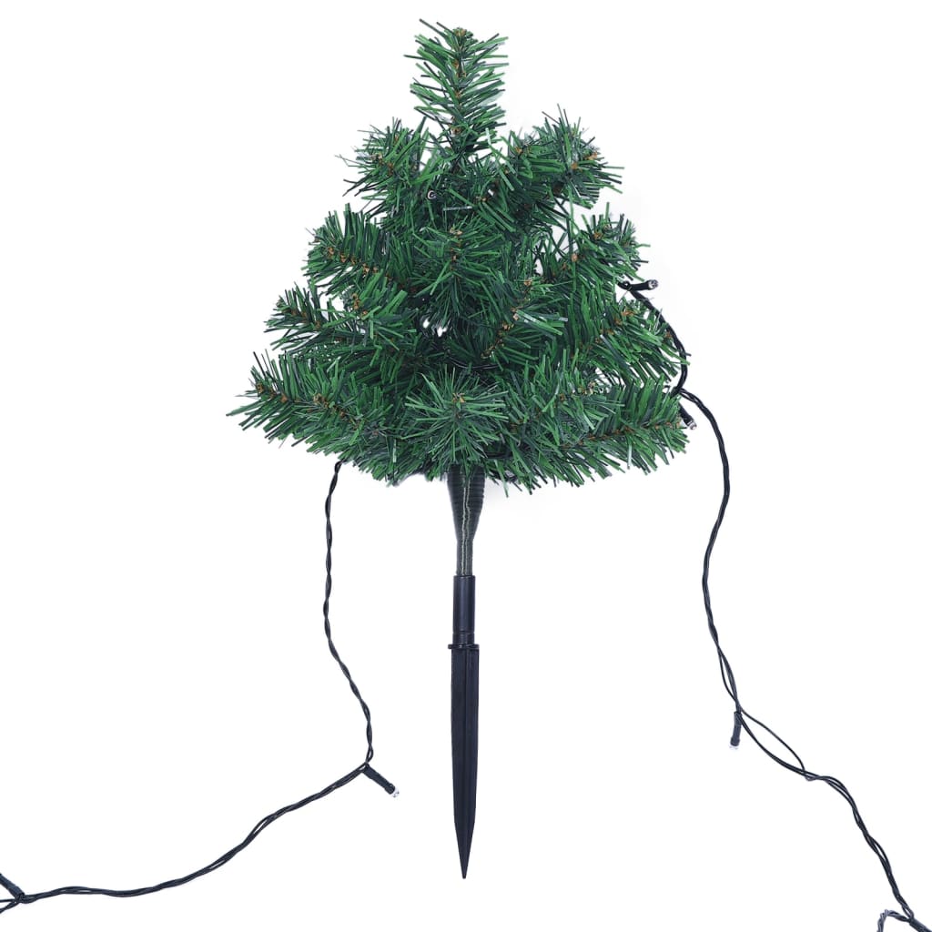 Wegbeleuchtung Weihnachtsbäume 6 Stk. E Leds 45 Cm Pvc