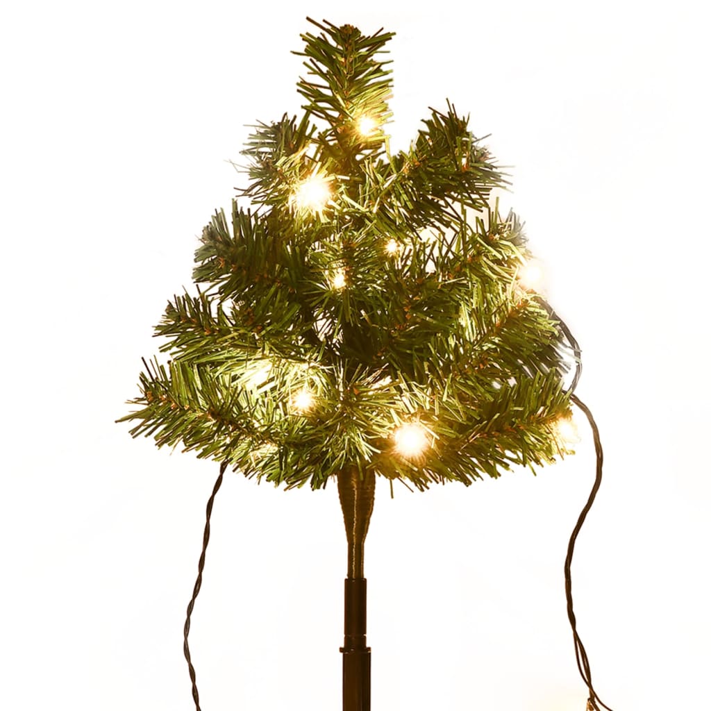 Wegbeleuchtung Weihnachtsbäume 6 Stk. E Leds 45 Cm Pvc