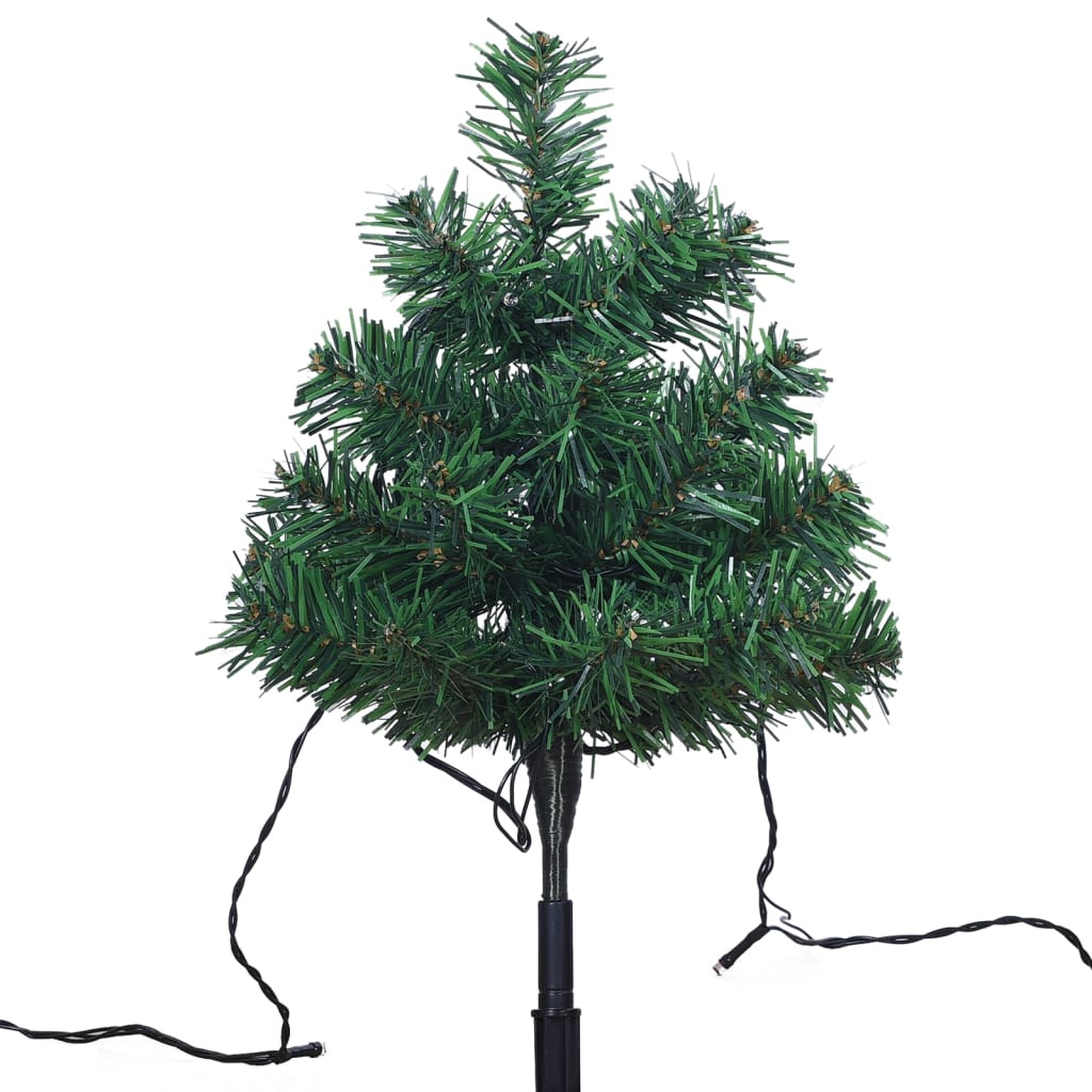 Wegbeleuchtung Weihnachtsbäume 6 Stk. E Leds 45 Cm Pvc