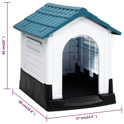 Hundehütte 57X68X66 Cm Polypropylen