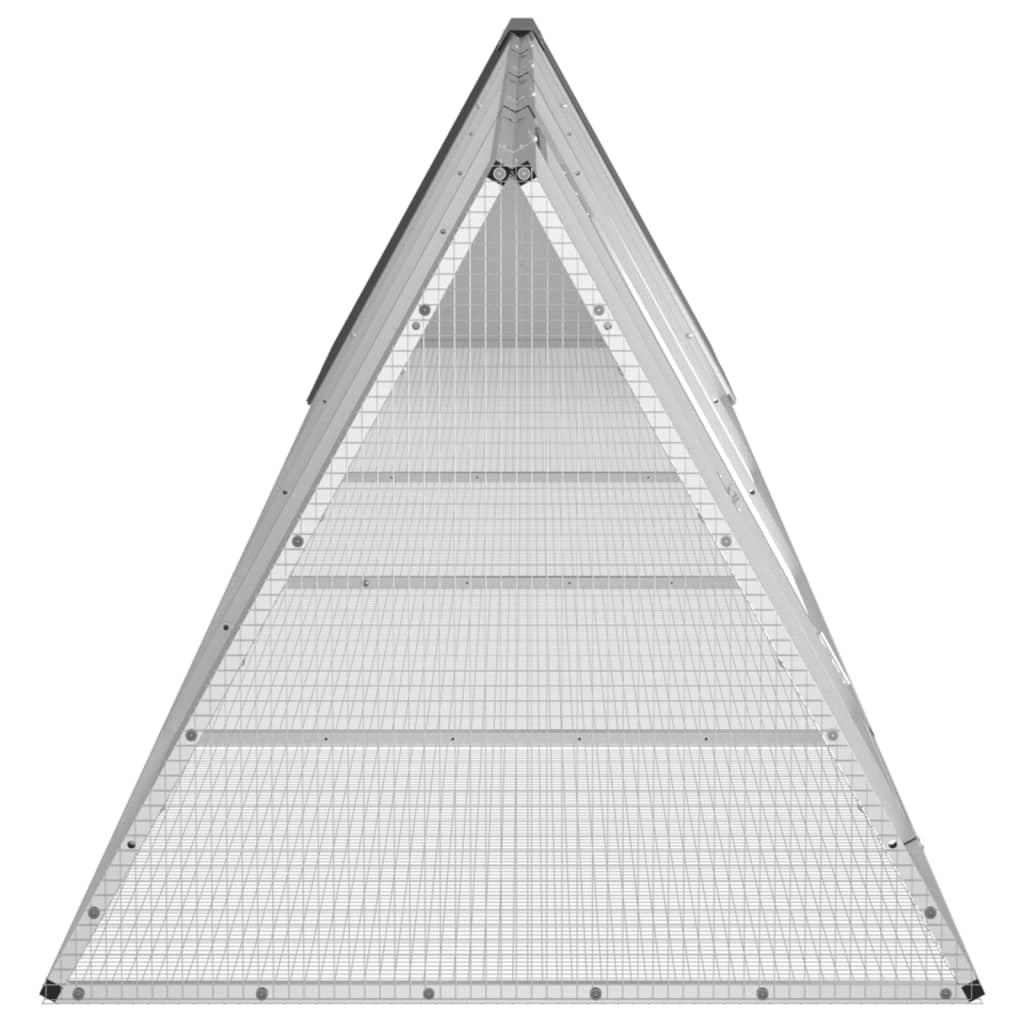 Kaninchenkäfig 504,5X80,5X71 Cm Verzinkter Stahl