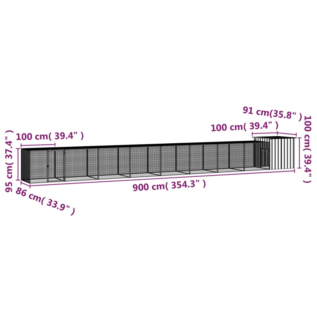 Hühnerkäfig Verzinkter Stahl