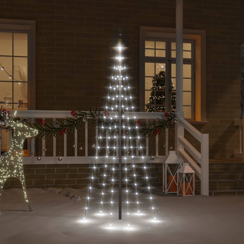 Led-Weihnachtsbaum Für Fahnenmast 3000 Leds 800 Cm Kaltweiß