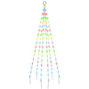 Led-Weihnachtsbaum Für Fahnenmast 108 Leds 180 Cm Mehrfarbig