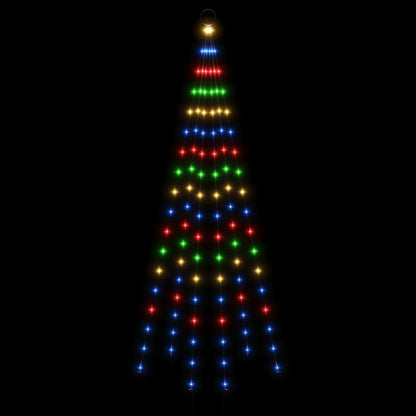 Led-Weihnachtsbaum Für Fahnenmast 108 Leds 180 Cm Mehrfarbig