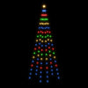 Led-Weihnachtsbaum Für Fahnenmast 108 Leds 180 Cm Mehrfarbig