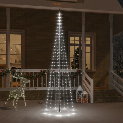 Led-Weihnachtsbaum Für Fahnenmast 3000 Leds 800 Cm Kaltweiß