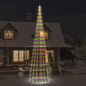 Led-Weihnachtsbaum Für Fahnenmast 108 Leds 180 Cm Mehrfarbig