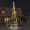 Led-Weihnachtsbaum Für Fahnenmast 108 Leds 180 Cm Mehrfarbig