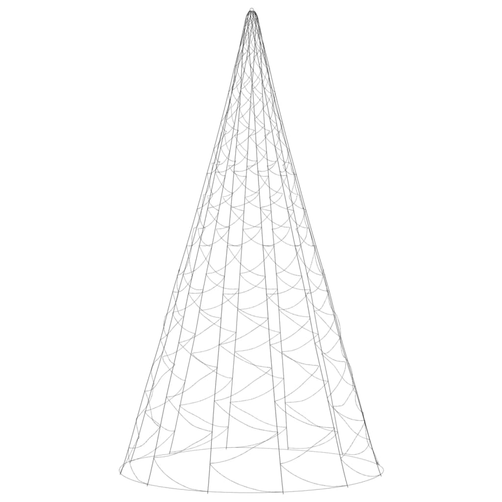 Led-Weihnachtsbaum Für Fahnenmast 3000 Leds 800 Cm Kaltweiß