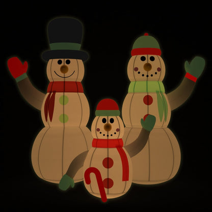 Aufblasbare Schneemann-Familie Mit Leds