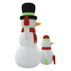 Aufblasbare Schneemann-Familie Mit Leds