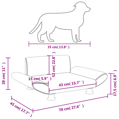 Hundebett 70X45X28 Cm