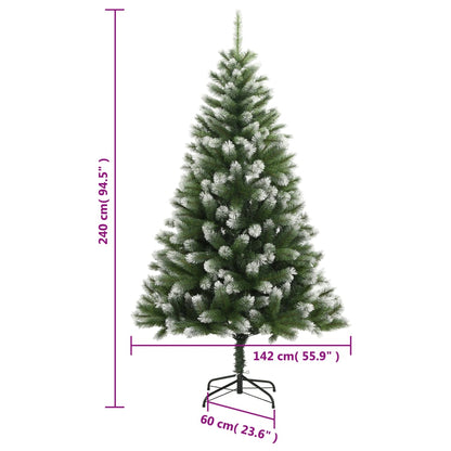 Künstlicher Weihnachtsbaum Klappbar Beschneit