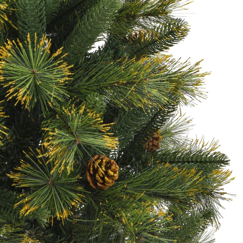 Künstlicher Weihnachtsbaum Klappbar Mit Zapfen