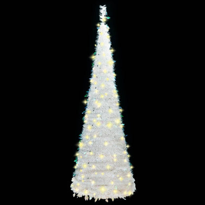 Pop-Up-Weihnachtsbaum Künstlich 100 Leds Weiß