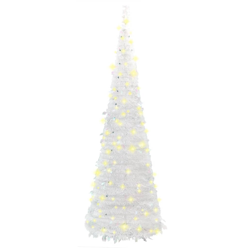 Pop-Up-Weihnachtsbaum Künstlich 100 Leds Weiß