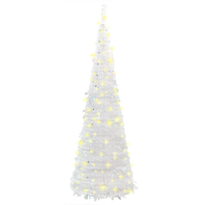 Pop-Up-Weihnachtsbaum Künstlich 100 Leds Weiß