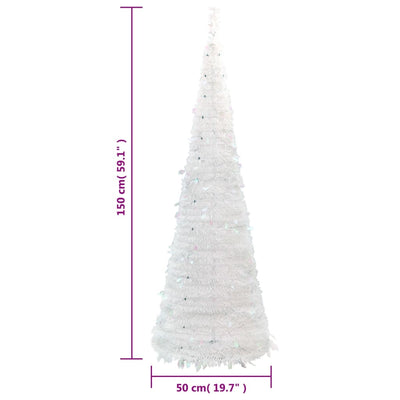 Pop-Up-Weihnachtsbaum Künstlich 100 Leds Weiß